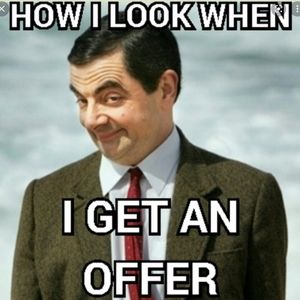 All offers considered